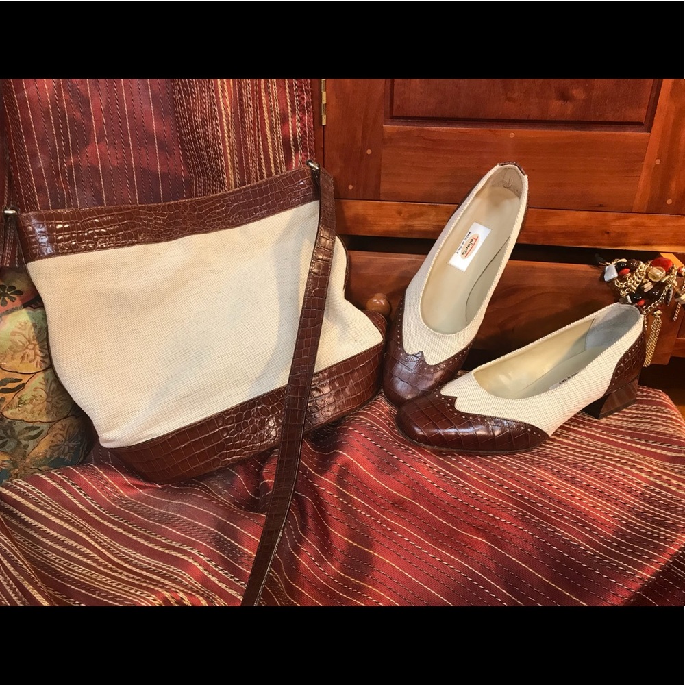 Talbots Shoe and handbag set- LIKE NEW!